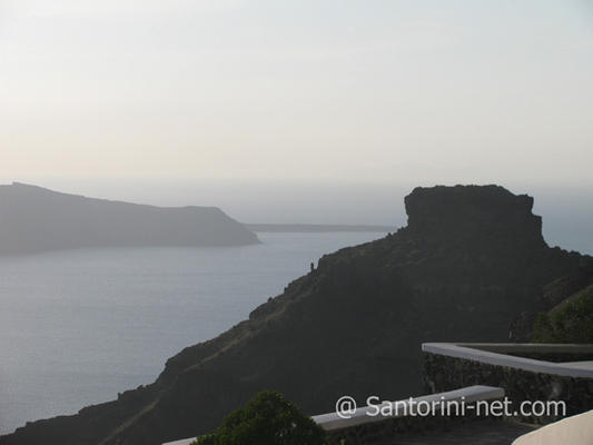 Skaros rock in Imerovigli Santorini, the highest point of the island
